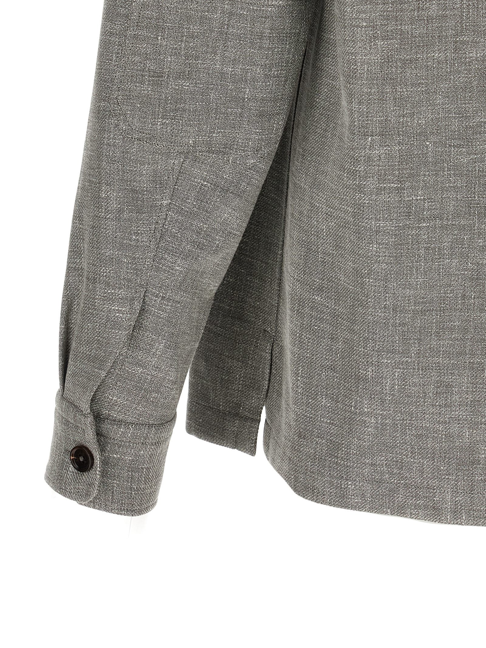 Linen Wool Silk Blouse