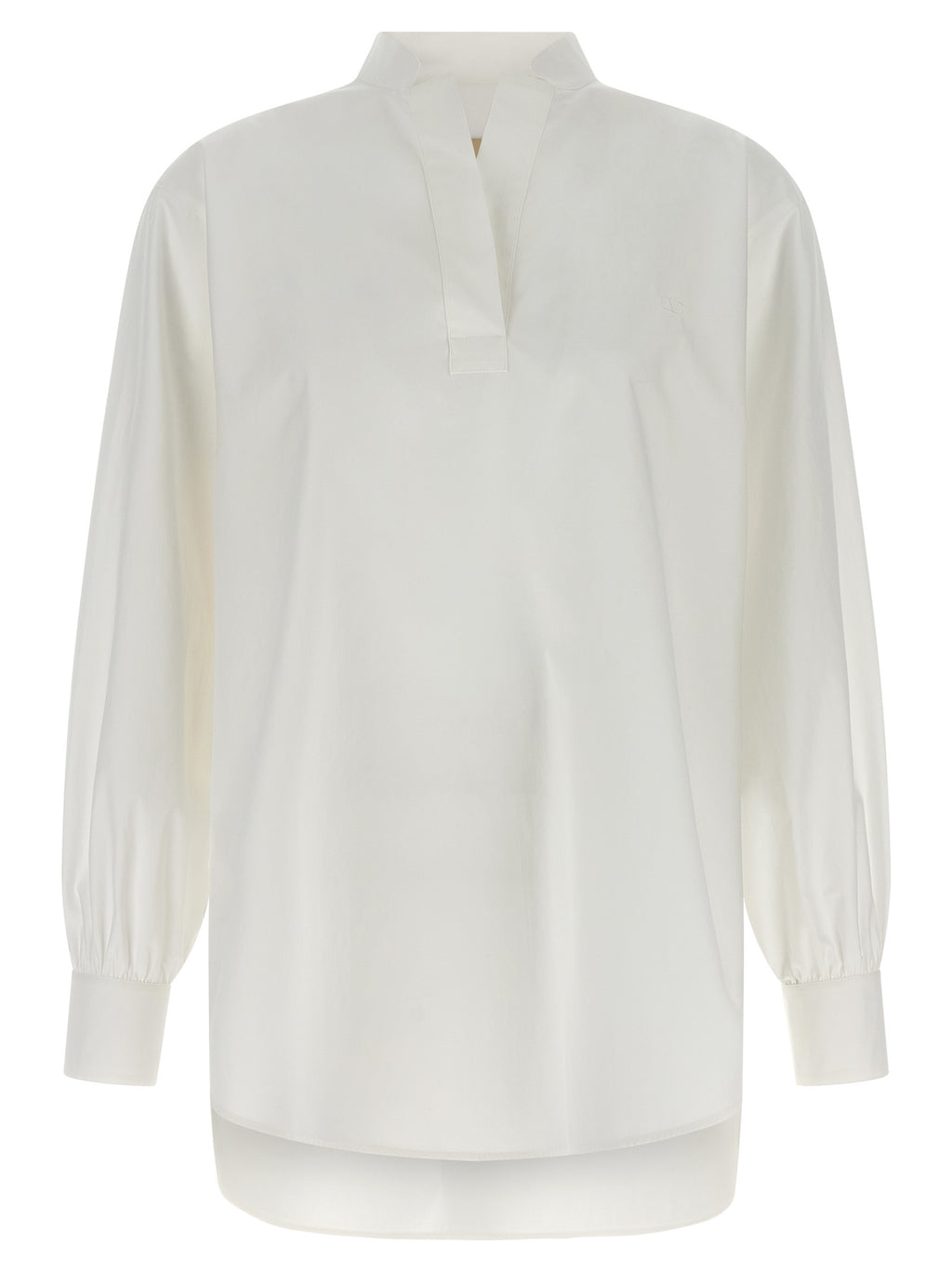 White Cotton Poplin Shirt