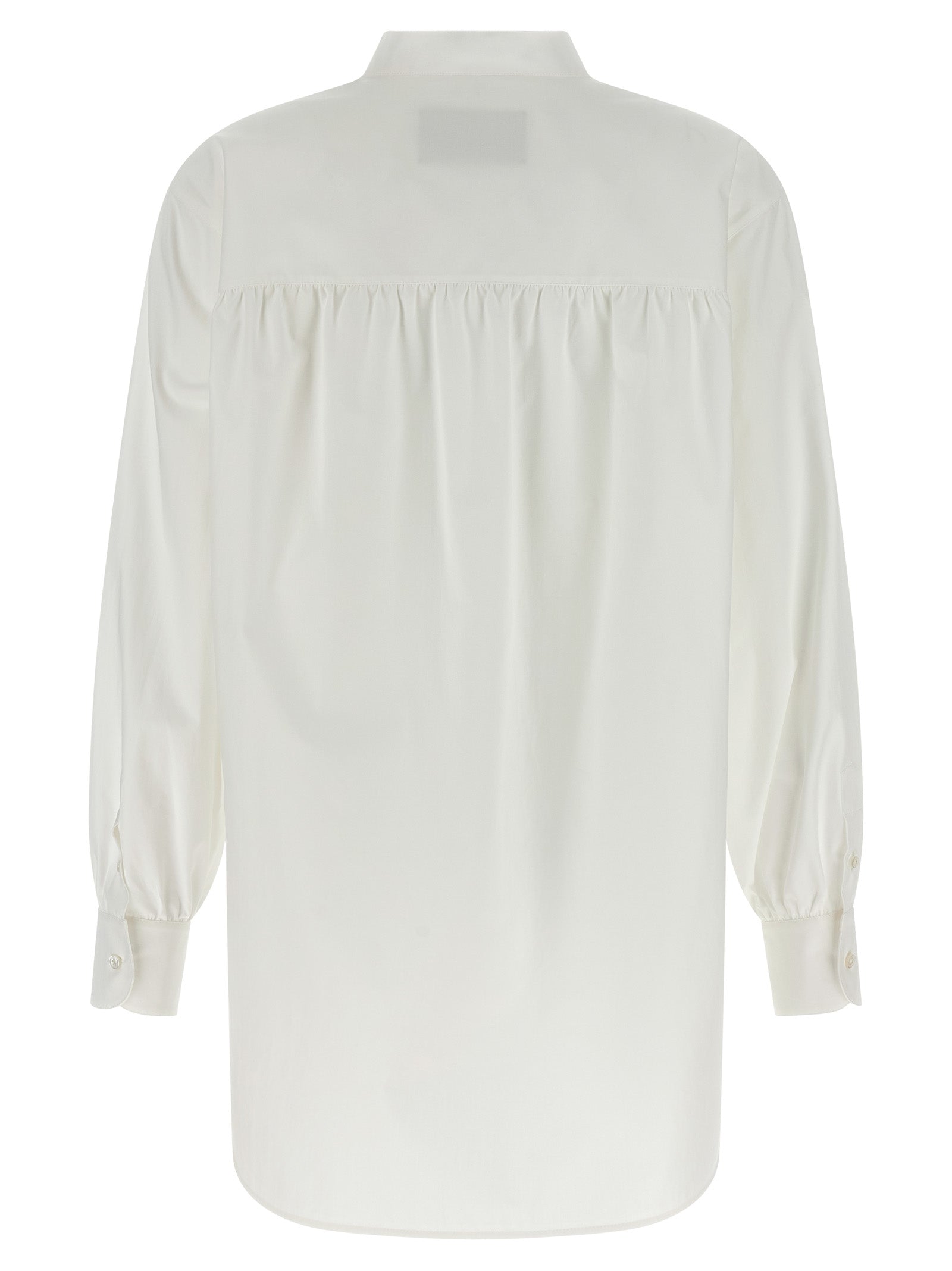 White Cotton Poplin Shirt