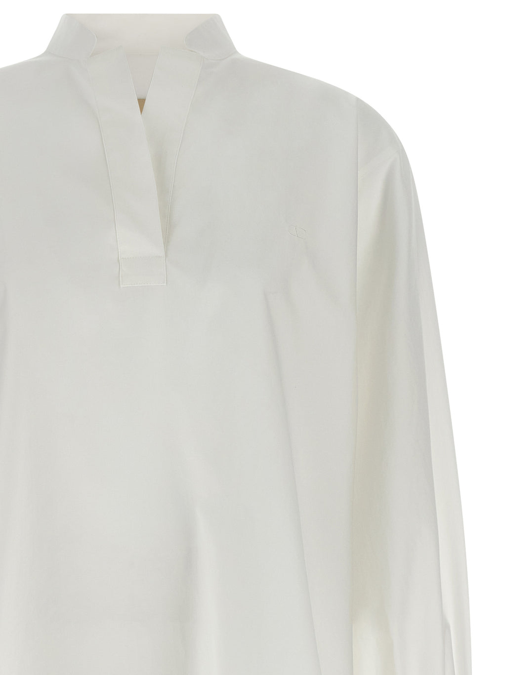 White Cotton Poplin Shirt