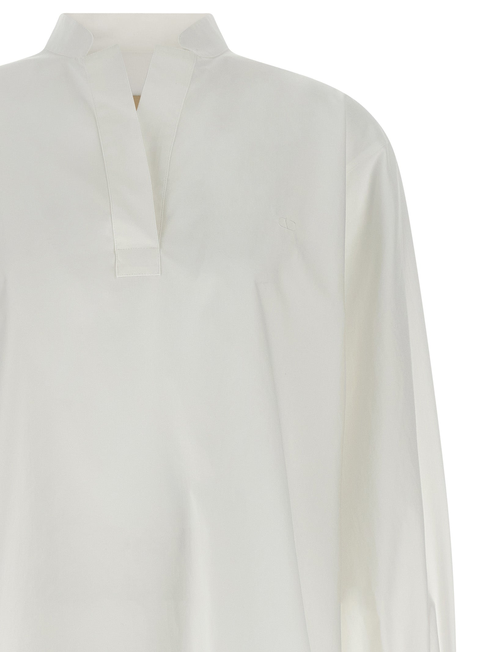 White Cotton Poplin Shirt