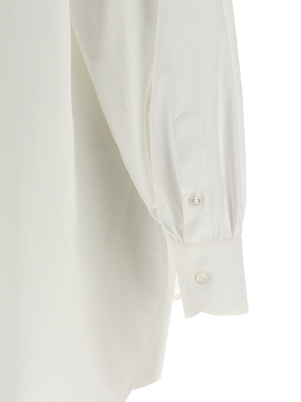 White Cotton Poplin Shirt