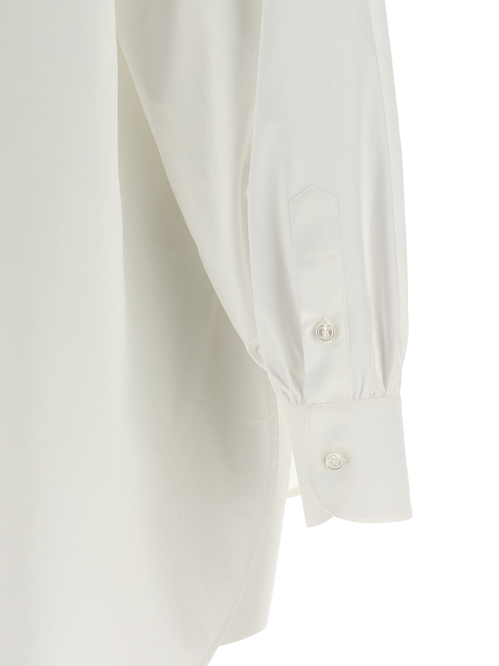 White Cotton Poplin Shirt