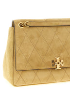 Beige Calfskin Charlie Shoulder Bag