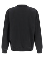 Cotton Fleece Sweatshirt with Flocked Logo