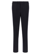 Blue Virgin Wool and Cashmere Double-Breasted Two-Piece Suit