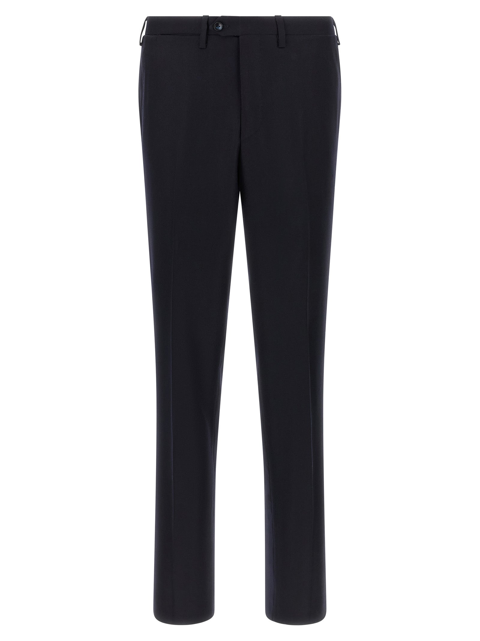 Blue Virgin Wool and Cashmere Double-Breasted Two-Piece Suit
