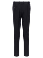 Blue Virgin Wool and Cashmere Double-Breasted Two-Piece Suit