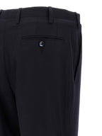 Blue Virgin Wool and Cashmere Double-Breasted Two-Piece Suit