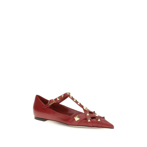 Multicolor Goatskin Studdy Ballerinas
