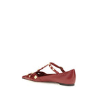 Multicolor Goatskin Studdy Ballerinas