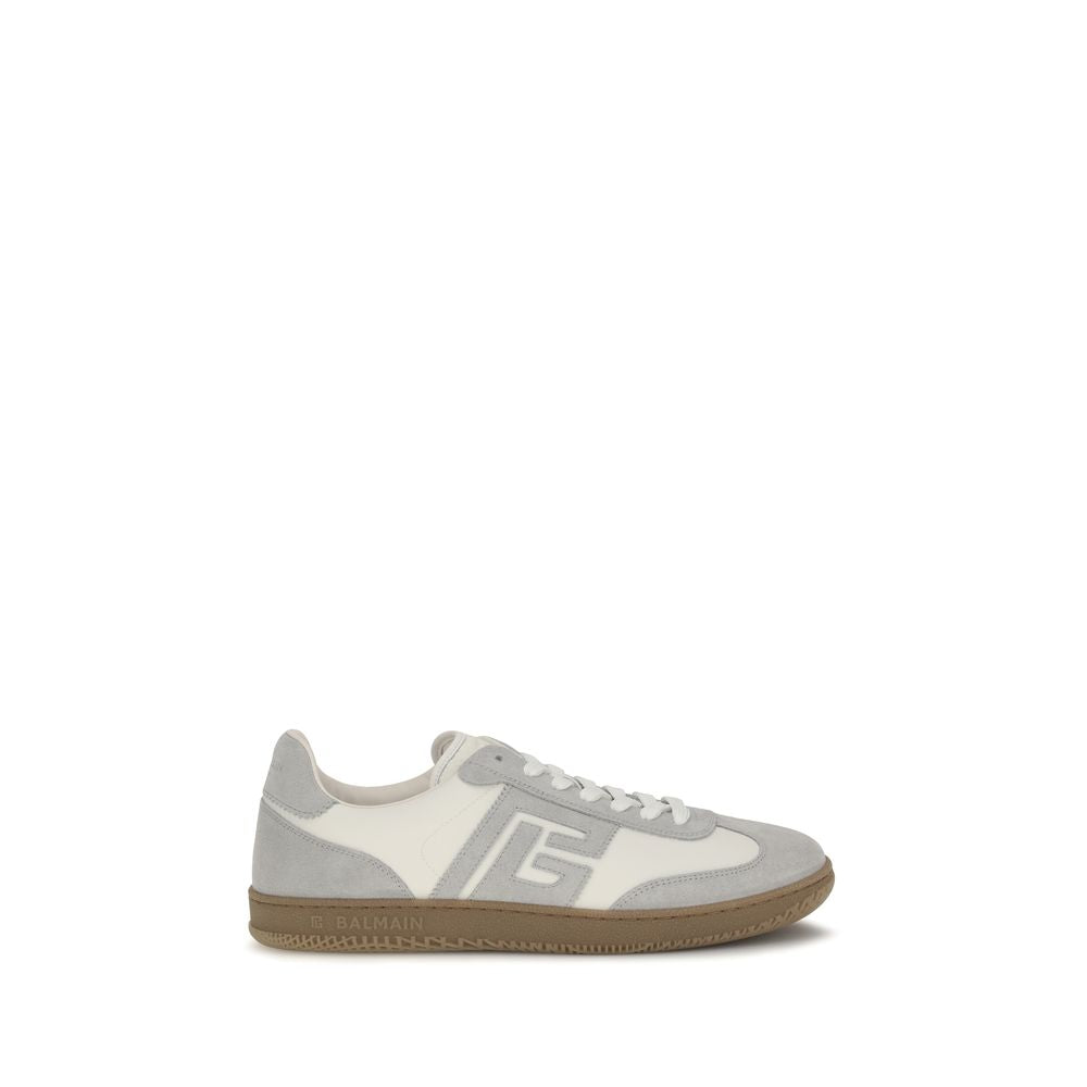 Suede Calfskin and Smooth Leather Swan Sneakers