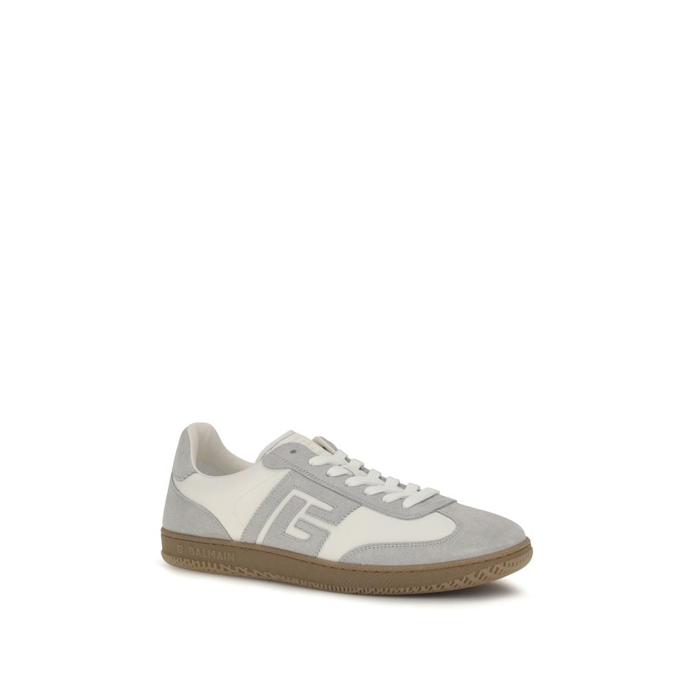 Suede Calfskin and Smooth Leather Swan Sneakers