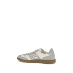 Suede Calfskin and Smooth Leather Swan Sneakers