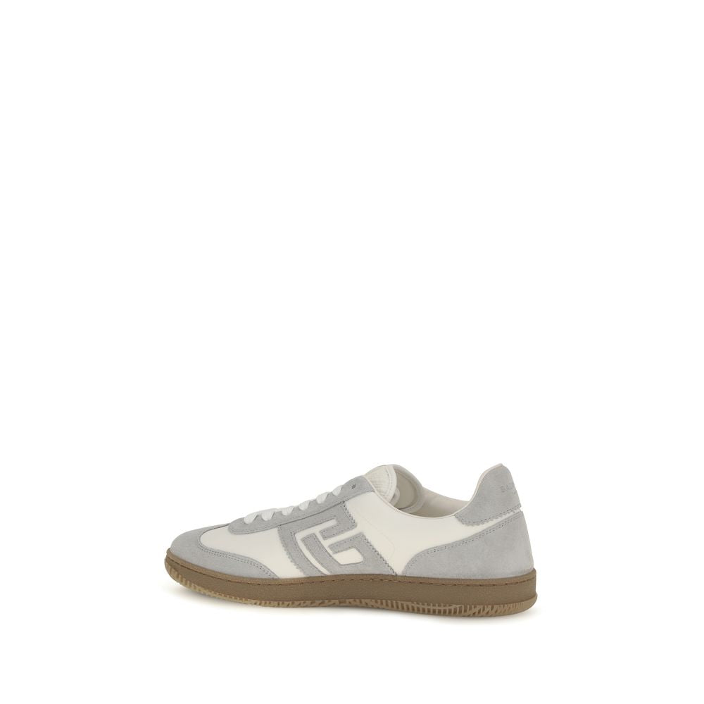 Suede Calfskin and Smooth Leather Swan Sneakers