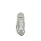 Suede Calfskin and Smooth Leather Swan Sneakers