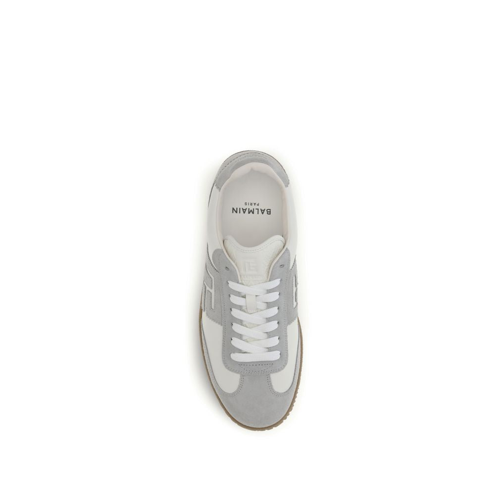 Suede Calfskin and Smooth Leather Swan Sneakers