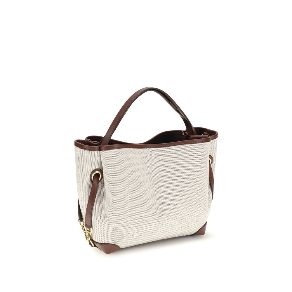 Clover Handbag Cotton Jacquard Canvas