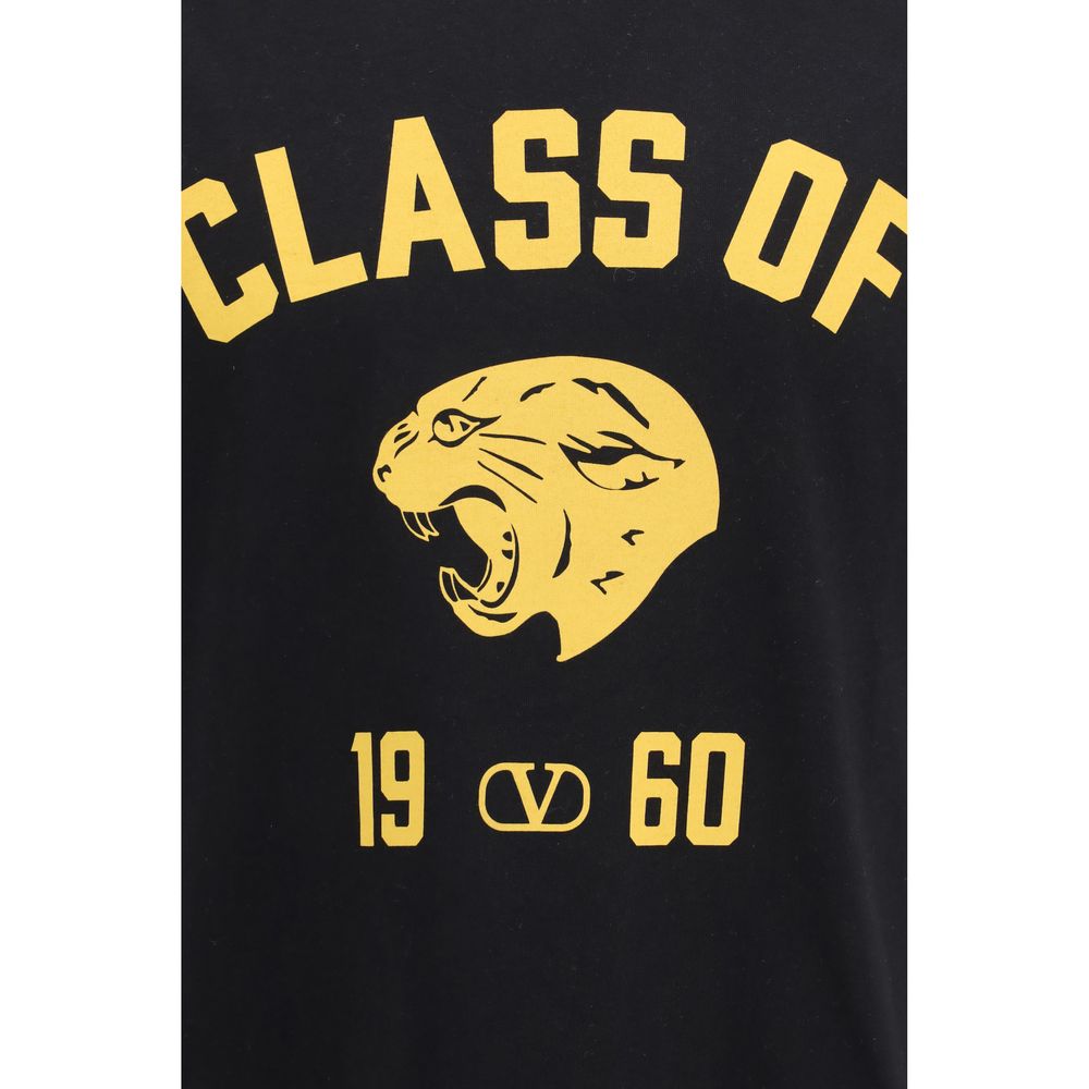 Cotton Panther Print T-Shirt