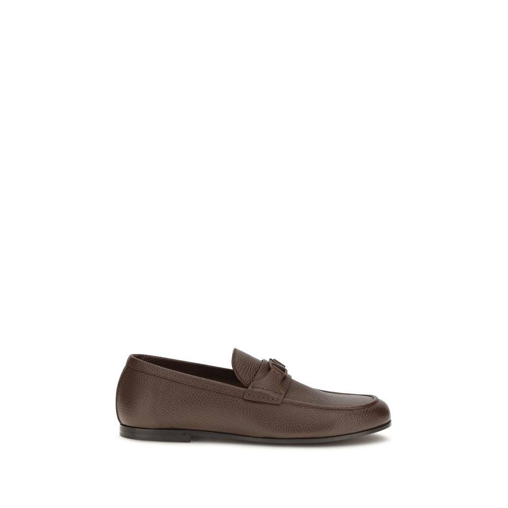 Deer Leather VLogo Signature Loafers