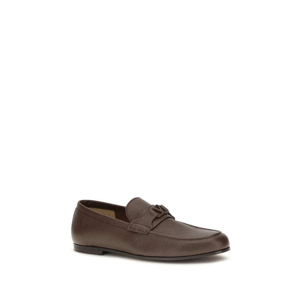 Deer Leather VLogo Signature Loafers