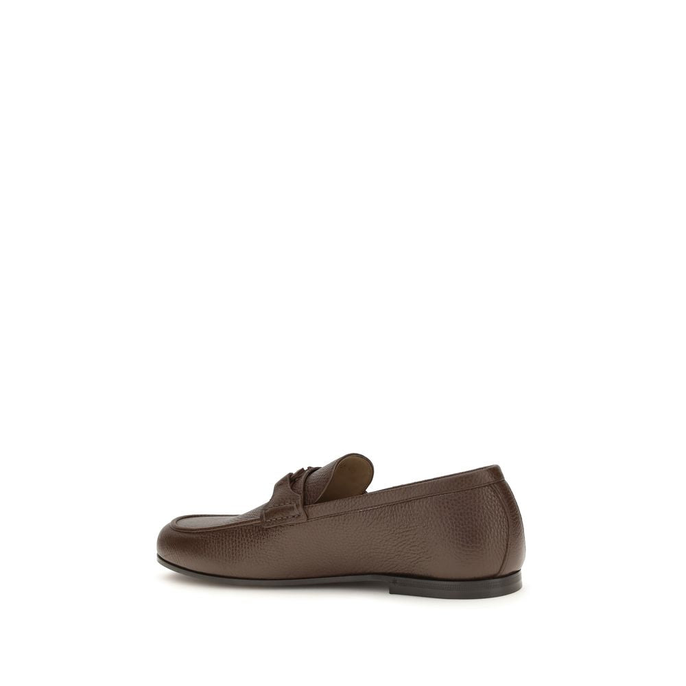 Deer Leather VLogo Signature Loafers