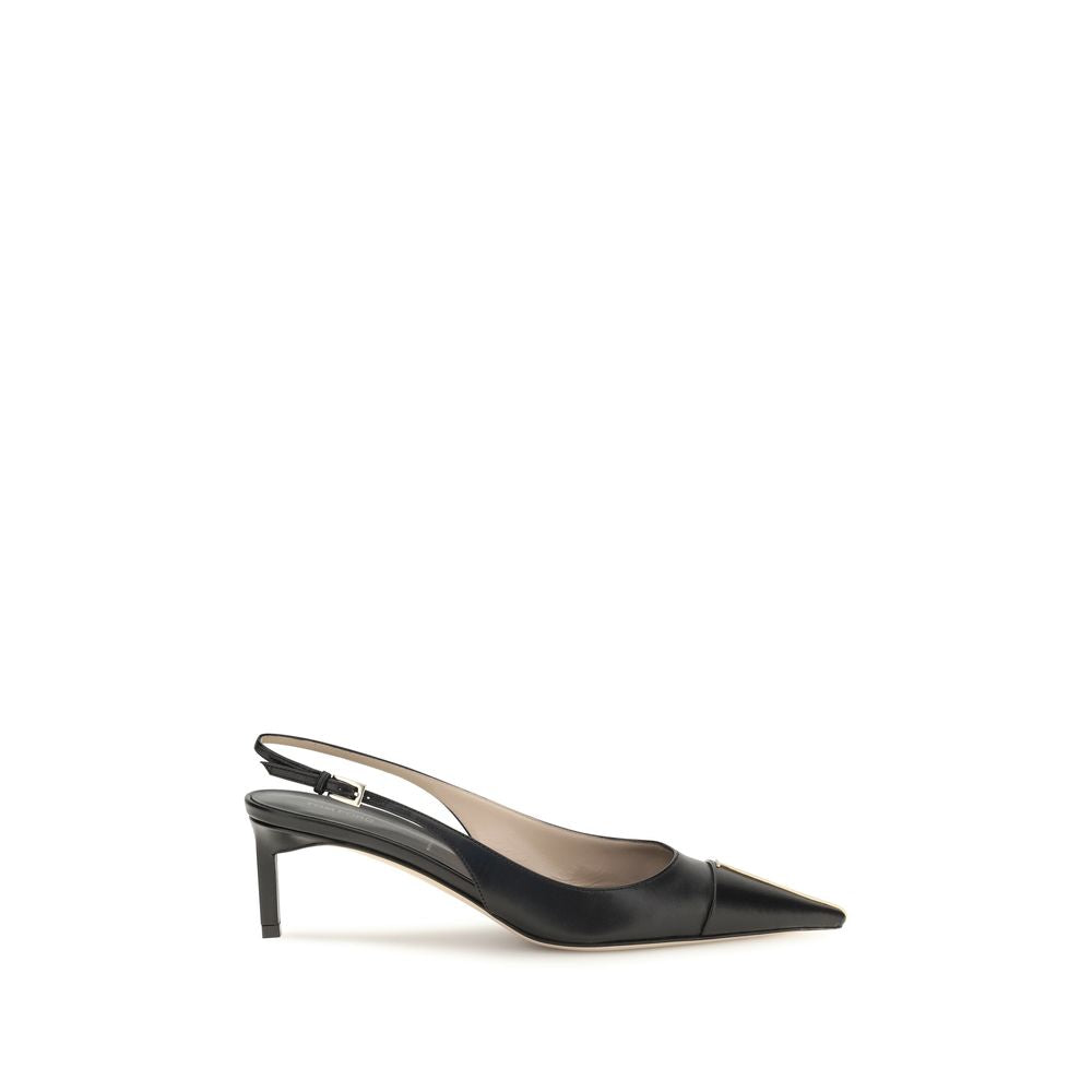 Calfskin Slingback Pumps