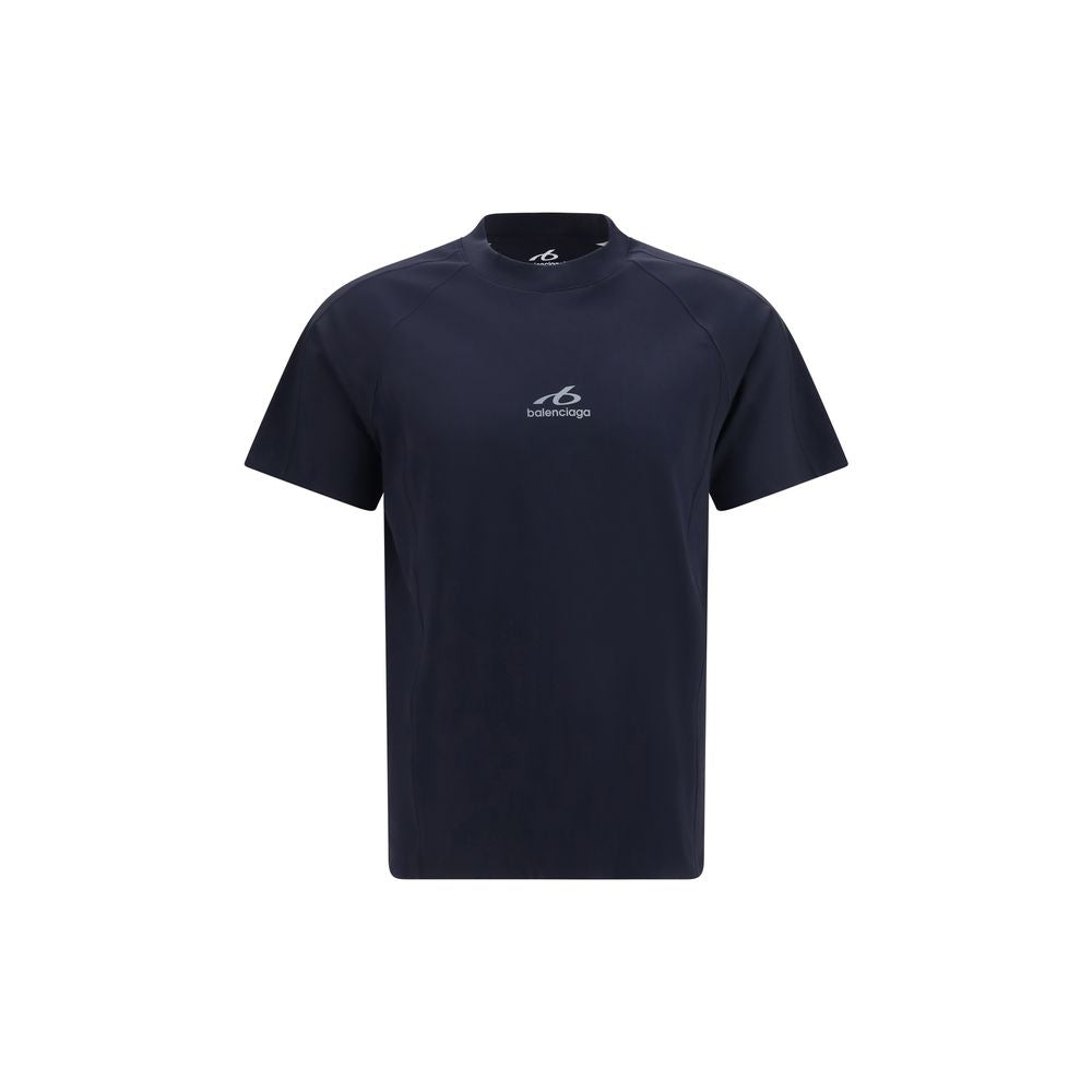 Blue Polyamide Layered Long‑Sleeve T‑Shirt