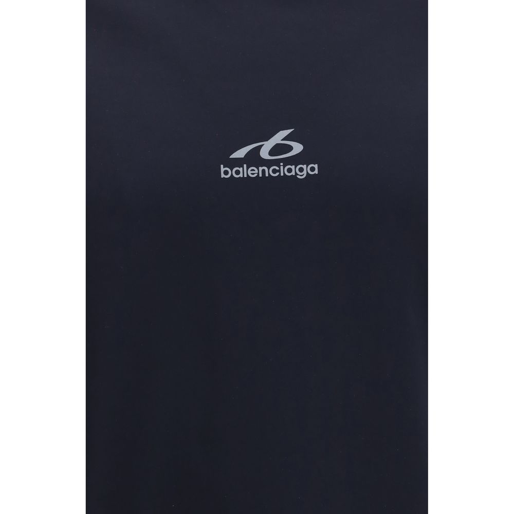 Blue Polyamide Layered Long‑Sleeve T‑Shirt