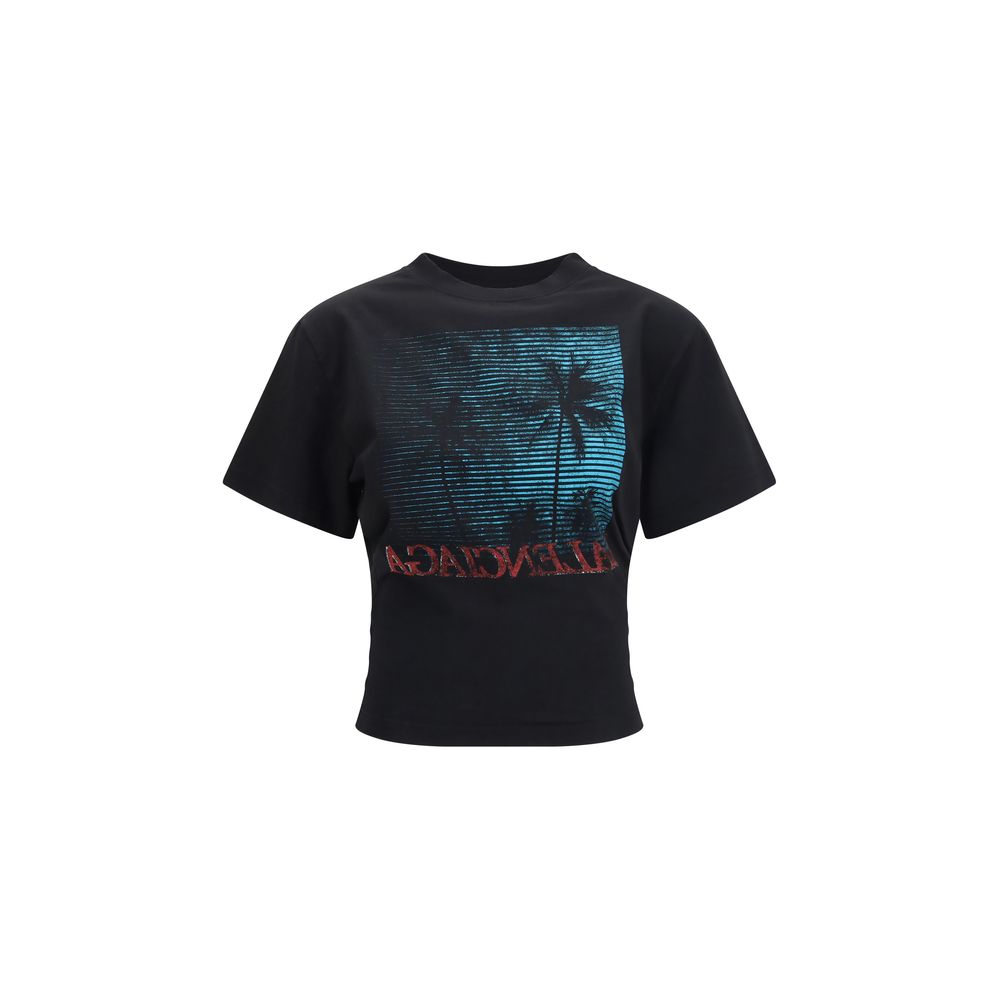 Vintage Holiday Cropped Cotton T-Shirt