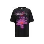 Oversized Black Cotton T-Shirt