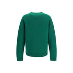 Monochrome Wool-Cashmere Crewneck Sweater