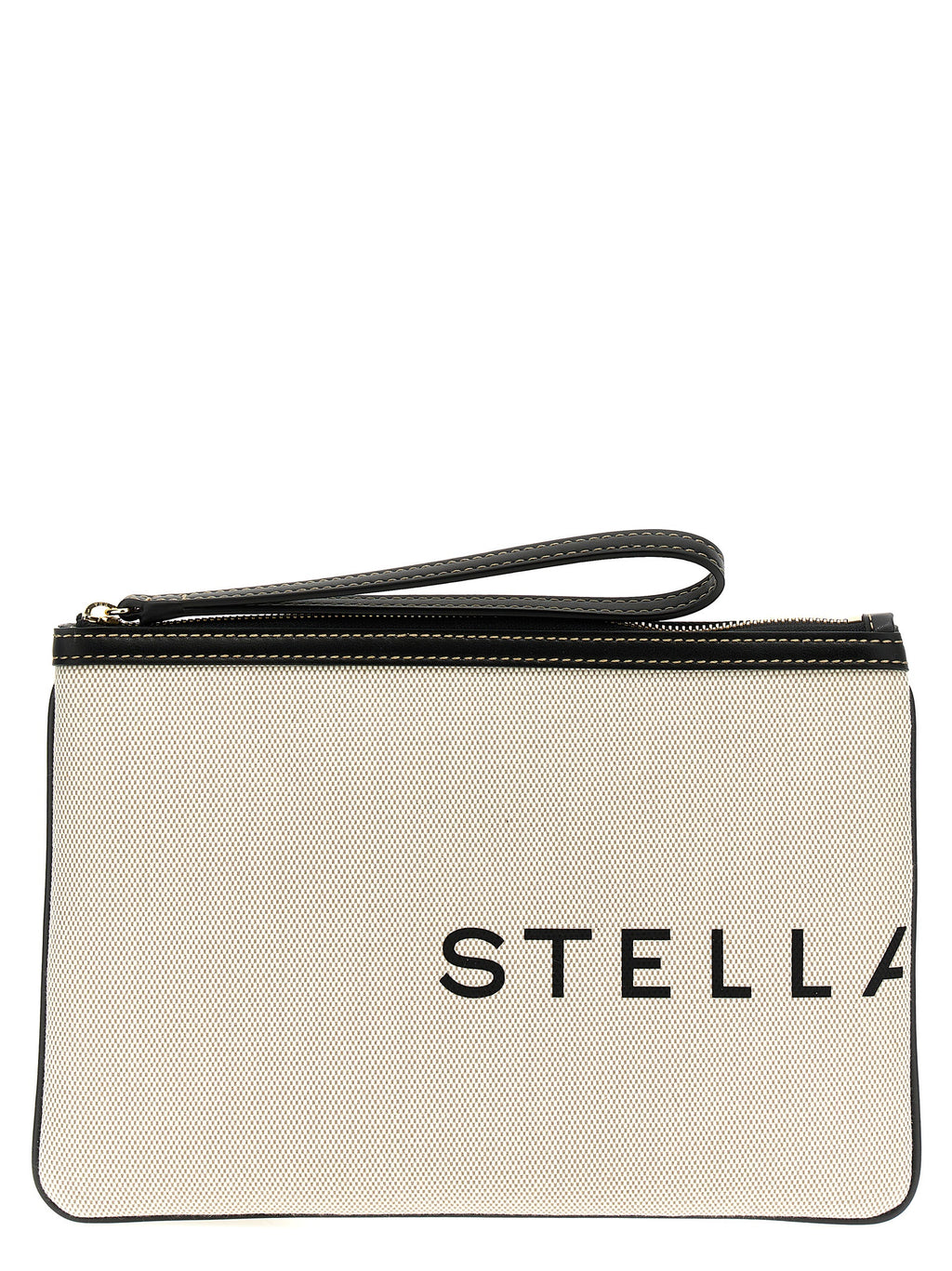 Beige Cotton Clutch
