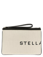 Beige Cotton Clutch