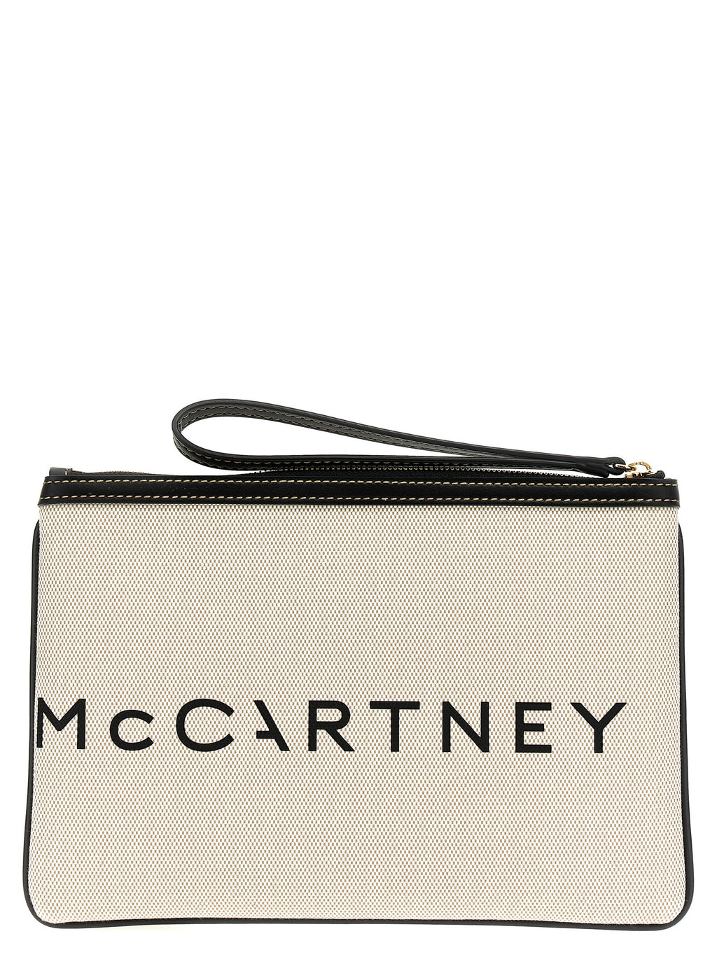 Beige Cotton Clutch
