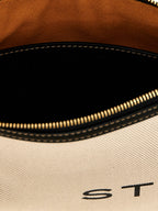 Beige Cotton Clutch