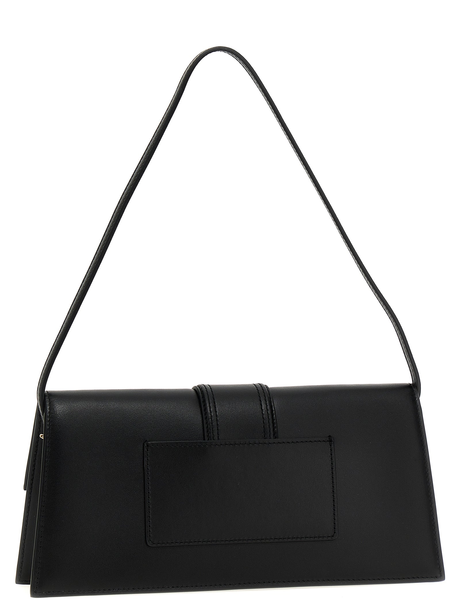 Le Bambino Long Black Cowhide Shoulder Bag
