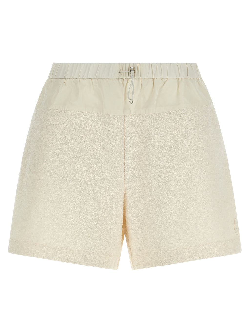 White Bouclé Bermuda Shorts