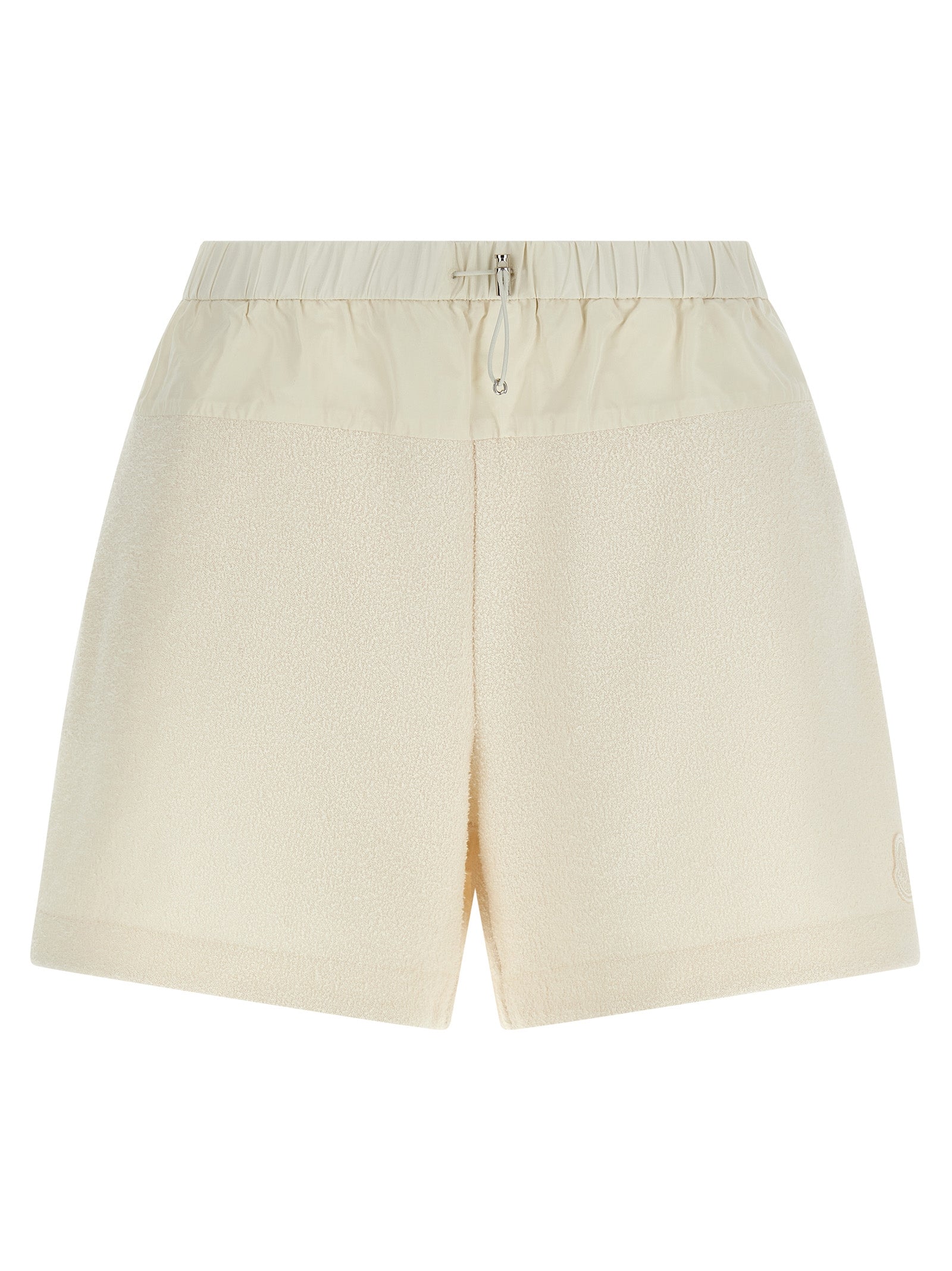 White Bouclé Bermuda Shorts