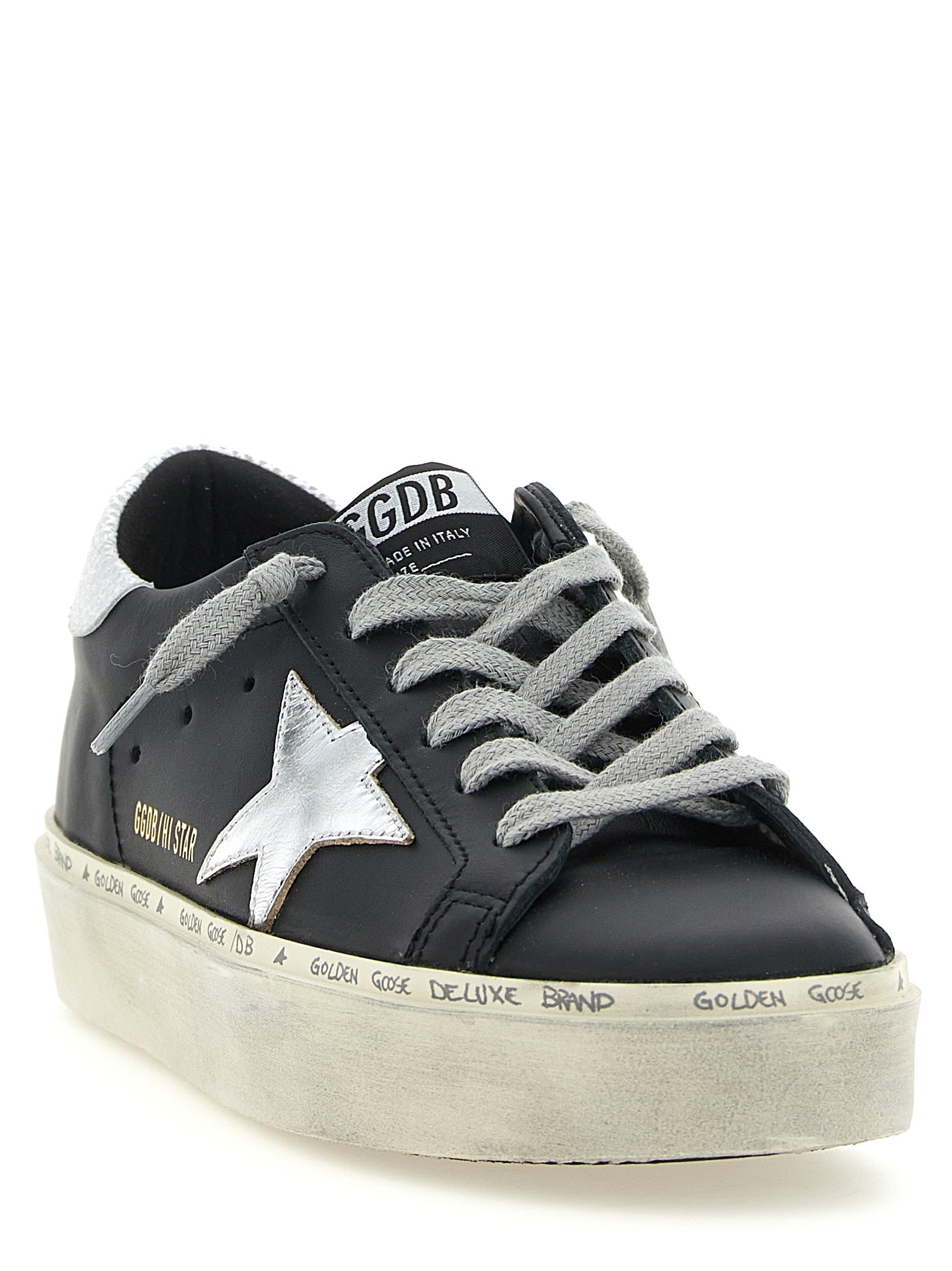 Oversized Cowhide Hi Star Sneakers