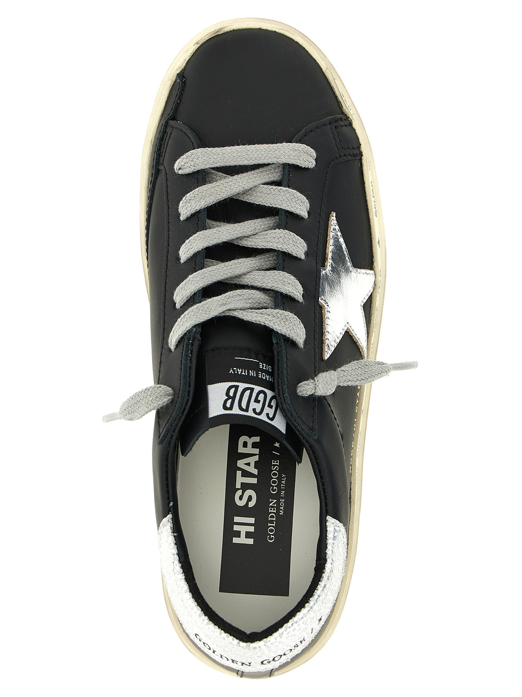 Oversized Cowhide Hi Star Sneakers