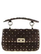 Small Rockstud Spike Calfskin Shoulder Bag