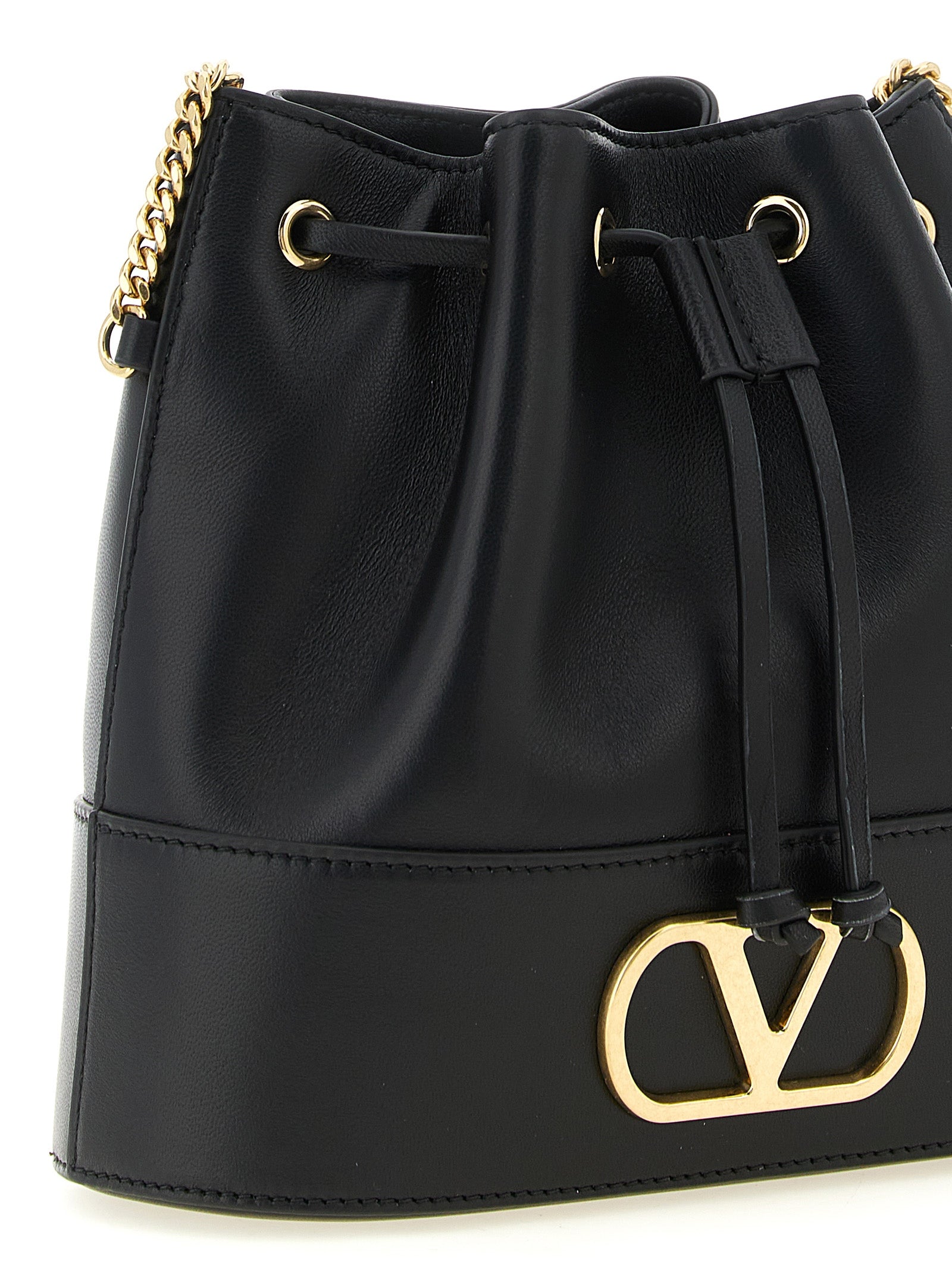 Lamb Leather Nappa Bucket Bag