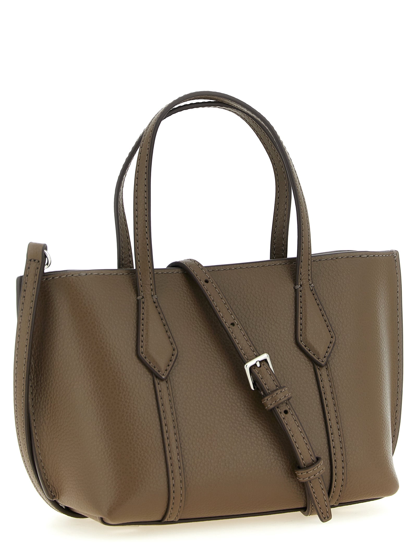 Perry Mini Hammered Leather Shopping Bag