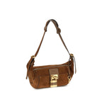 Brown Calf Leather Paddington Shoulder Bag