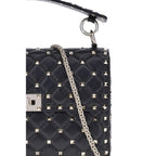 Quilted Nappa Leather Rockstud Spike Handbag