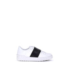 Calfskin Open Rockstud Low-Top Sneakers