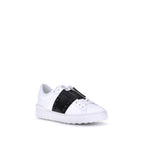 Calfskin Open Rockstud Low-Top Sneakers