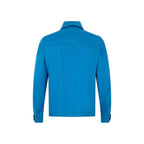 Blue Cotton Full-Length Jacket