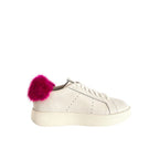 White Leather Platform Sneakers
